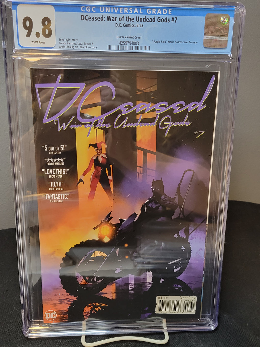 DCeased War of the Undead Gods 7 Variant CGC 9.8