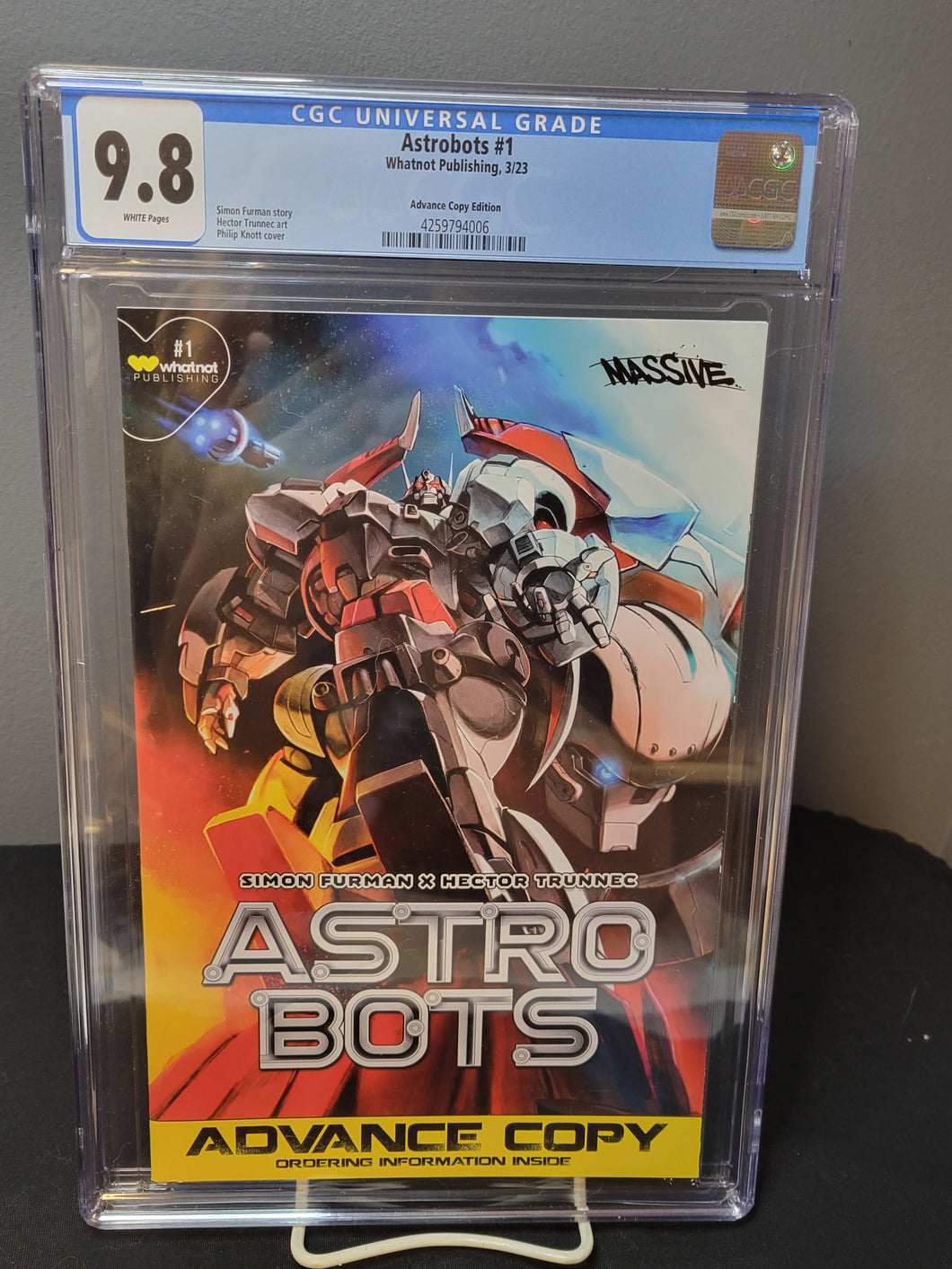 Astro Bots 1 Advanced Copy Variant CGC 9.8