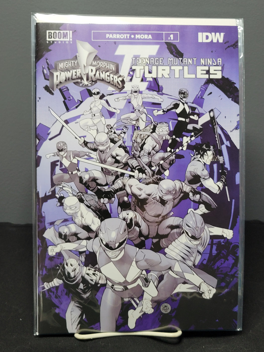MMPR TMNT B&W #1 Variant