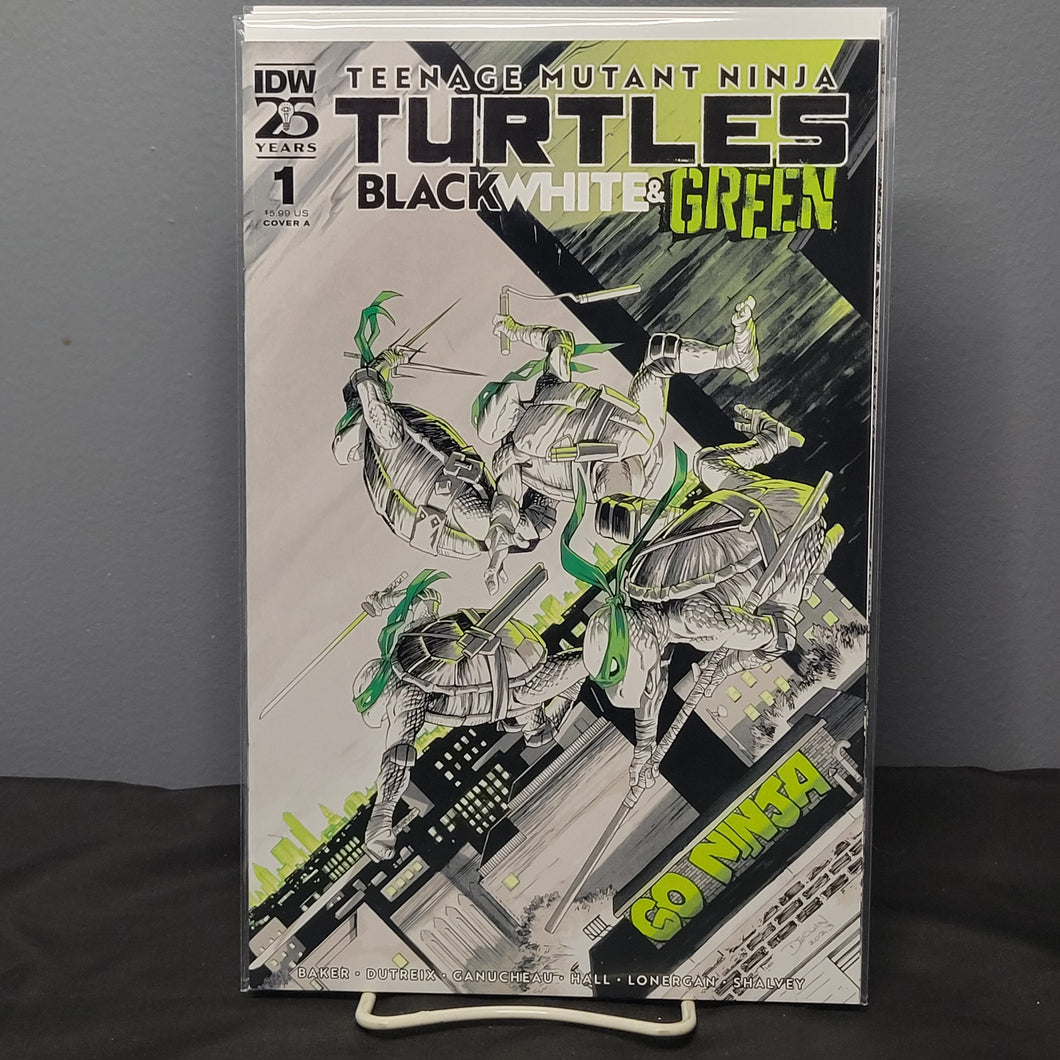 Teenage Mutant Ninja Turtles Black White & Green #1