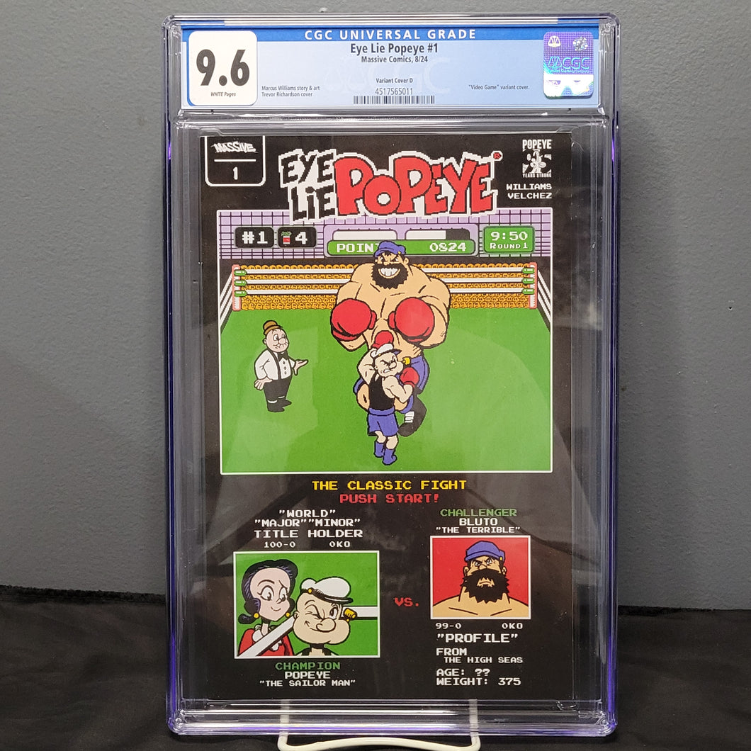 Eye Lie Popeye #1 Richardson Game Variant CGC 9.6
