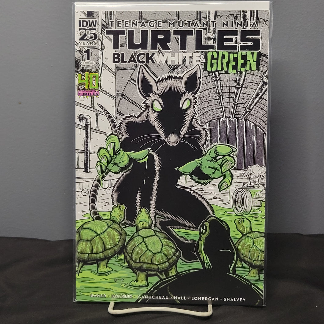 Teenage Mutant Ninja Turtles Black White & Green #1 Variant