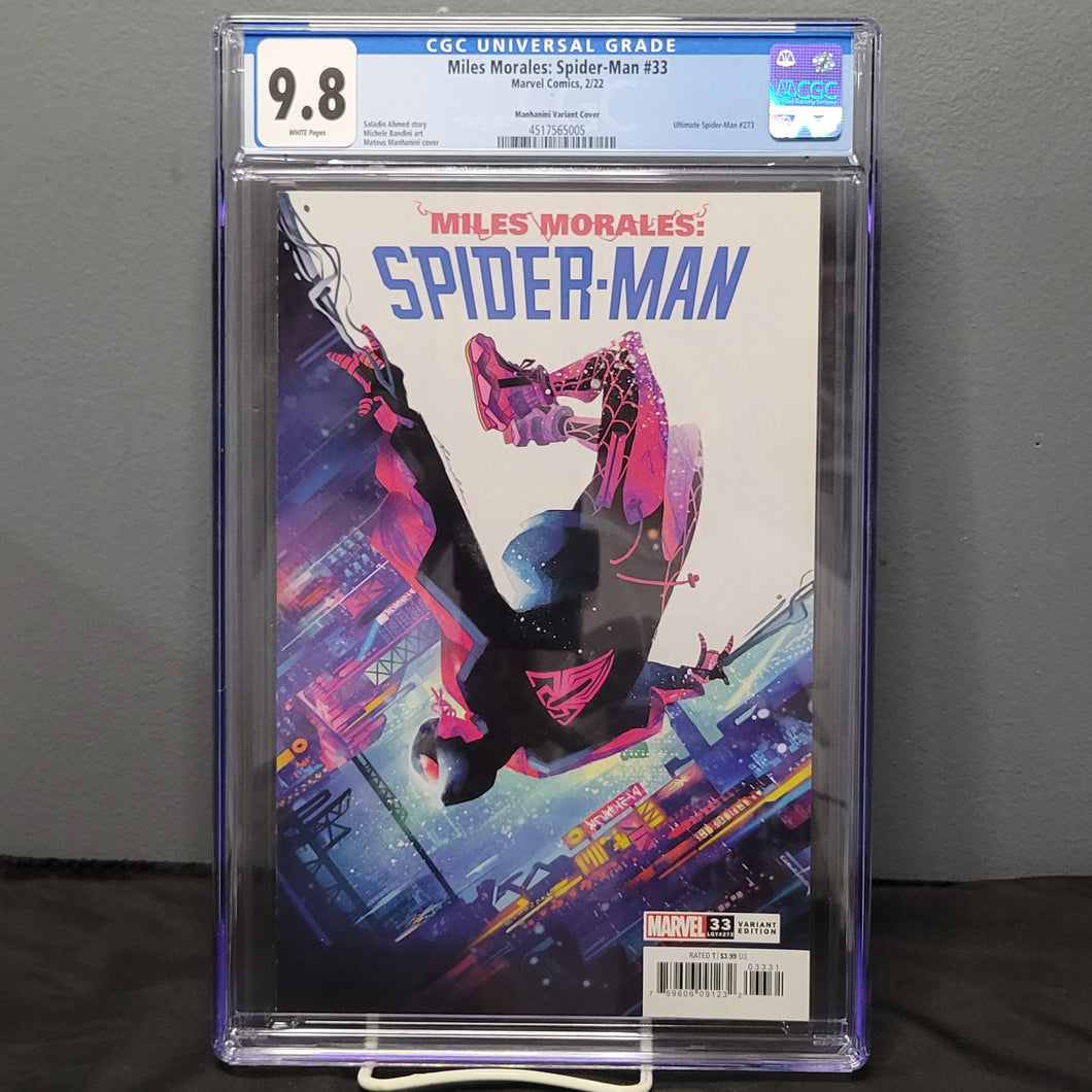 Miles Morales Spider-Man #33 Manhanini 1:25 Variant CGC 9.8