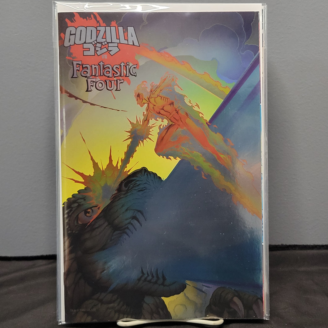 Godzilla Vs Fantastic Four #1 Bagley Foil Variant