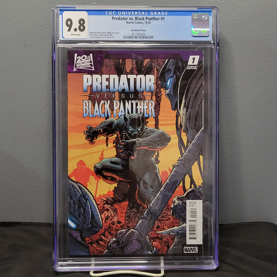 Predator Vs Black Panther #1 1:50 Tan Variant CGC 9.8