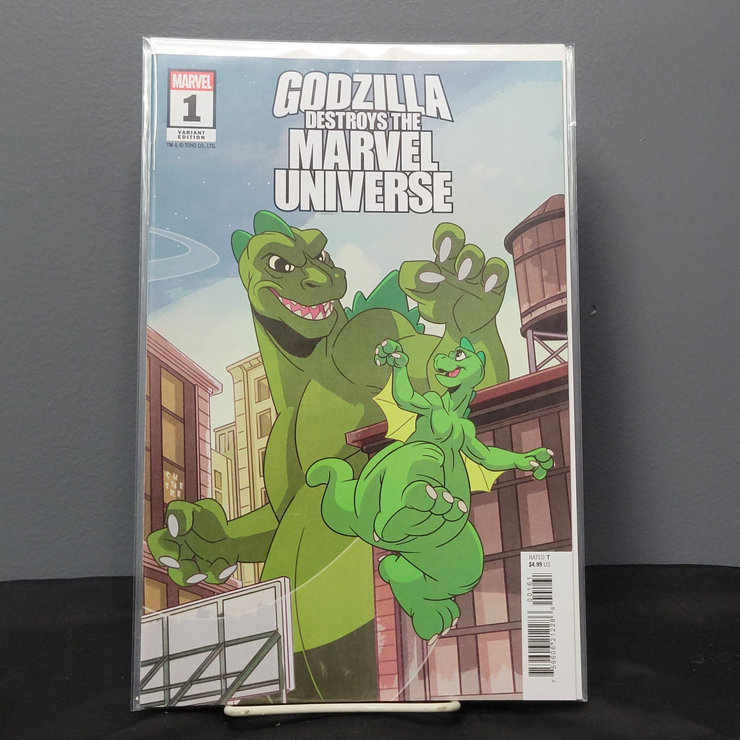 Godzilla Destroys The Marvel Universe #1 Galloway Variant