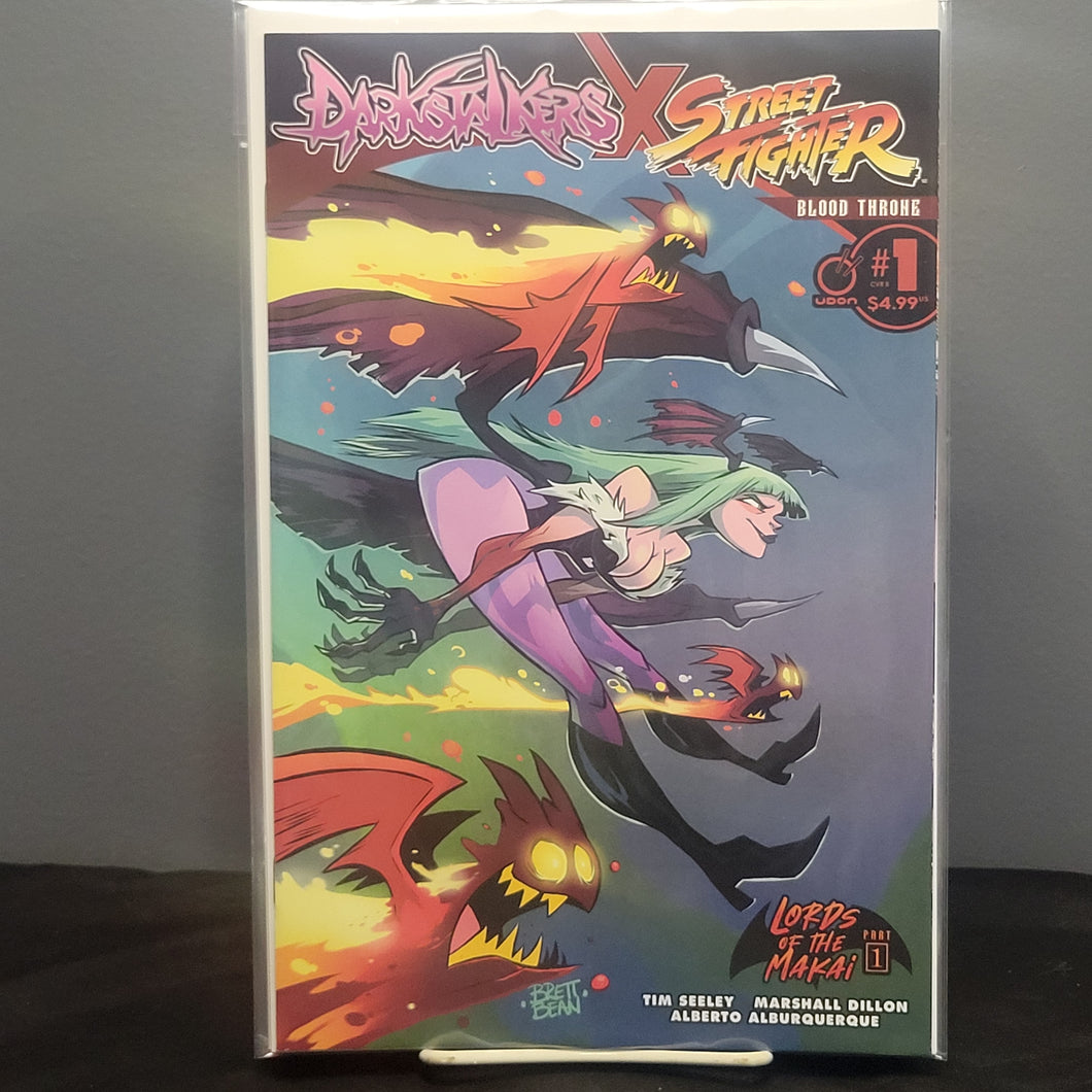 Darkstalkers X Street Fighter Blood Throne #1 Bean Variant