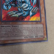 Load image into Gallery viewer, Konami Blue-Eyes Toon Dragon Magic Ruler MRL-000 1st Ed Secret Rare Holo EN
