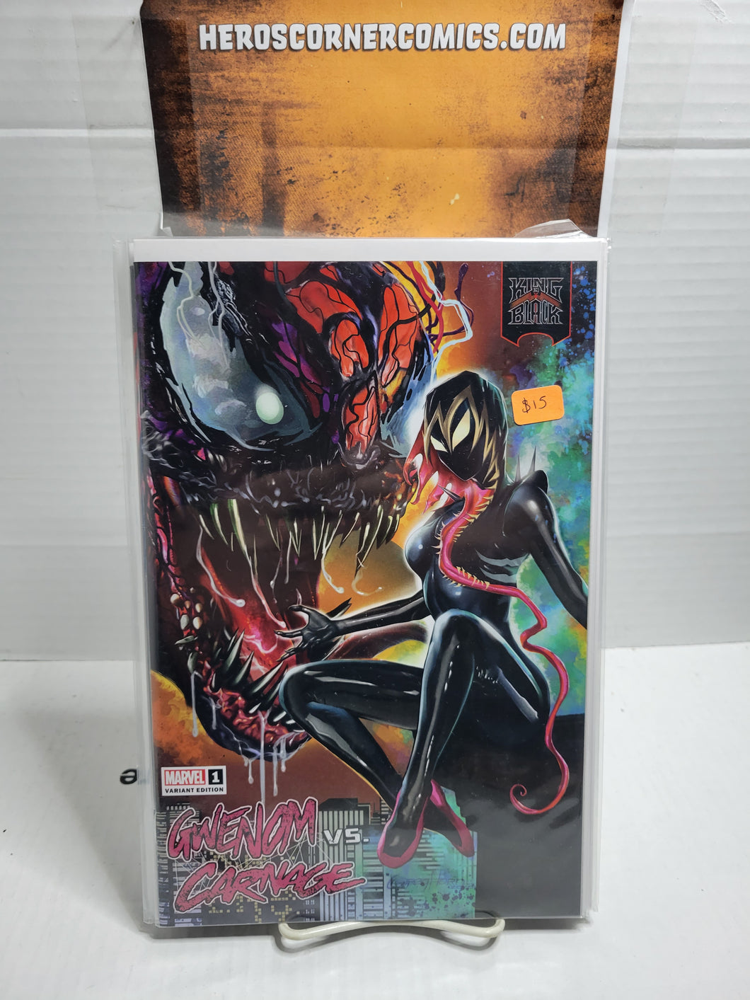 King In Black Gwenom Vs Carnage 1 Horn Variant